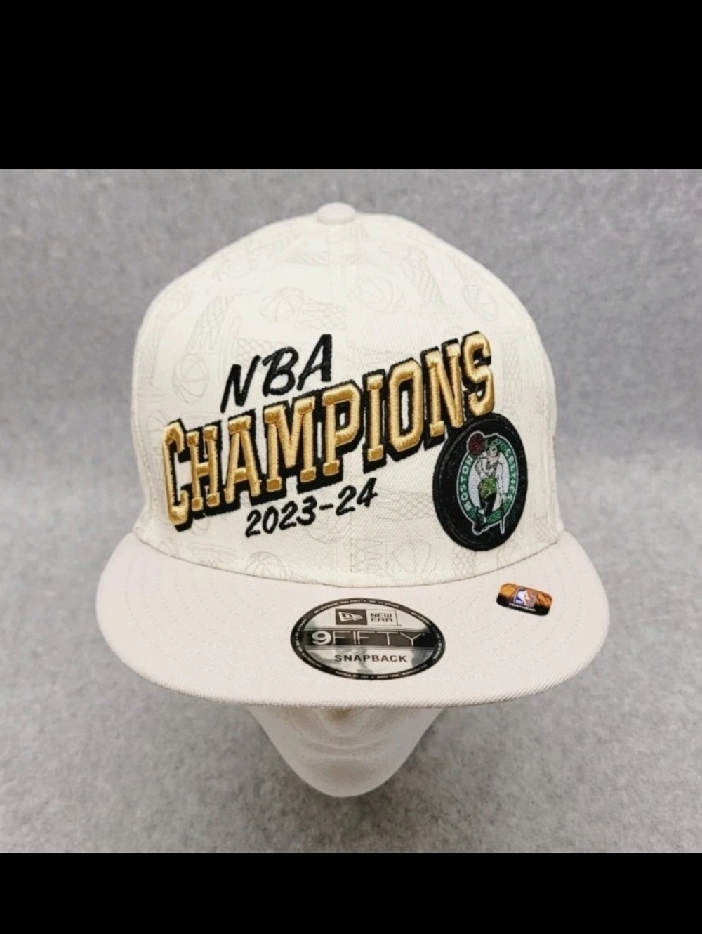 New Era 9FIFTY Boston Celtics Hat 2024 NBA Champions Locker Room Snapback Cap